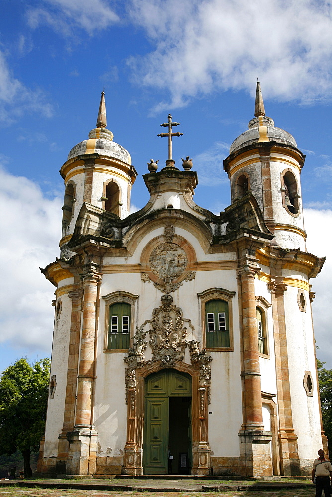 Sao Francisco de Assis church, Ouro Preto, UNESCO World Heritage Site, Minas Gerais, Brazil, South America 