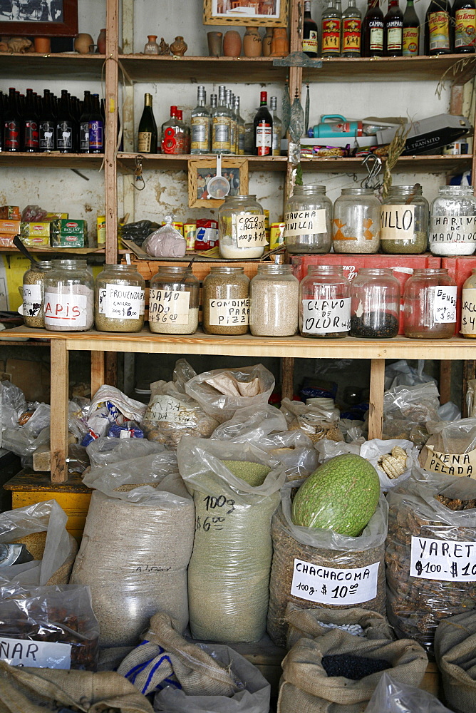 Local grocery shop in Cafayate, Salta Province, Argentina, South America 