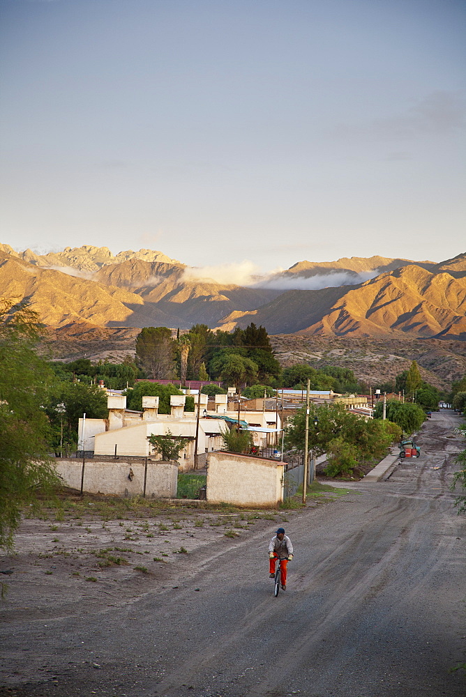 View over Molinos, Salta Province, Argentina, South America 