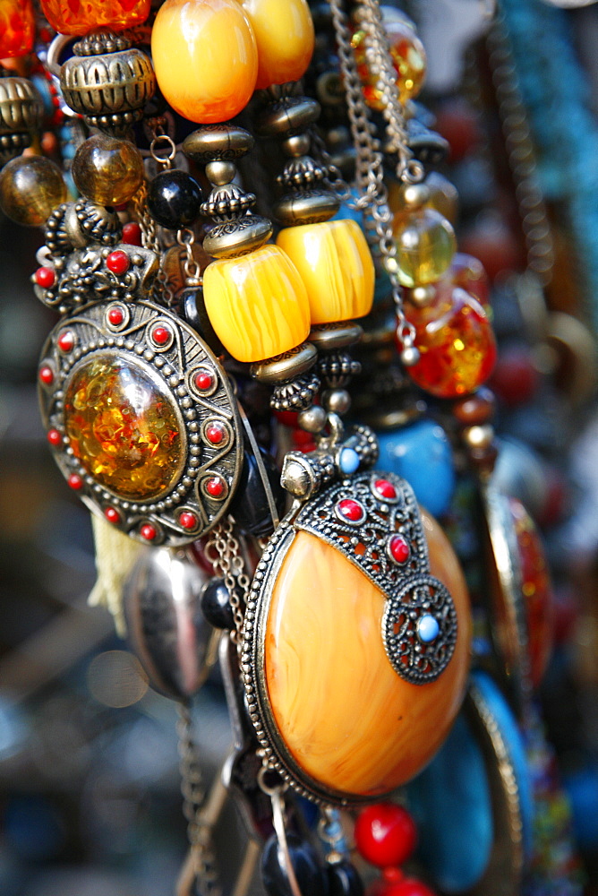 Jewellery at the flea market in Jaffa, Tel Aviv, Israel, Middle East 