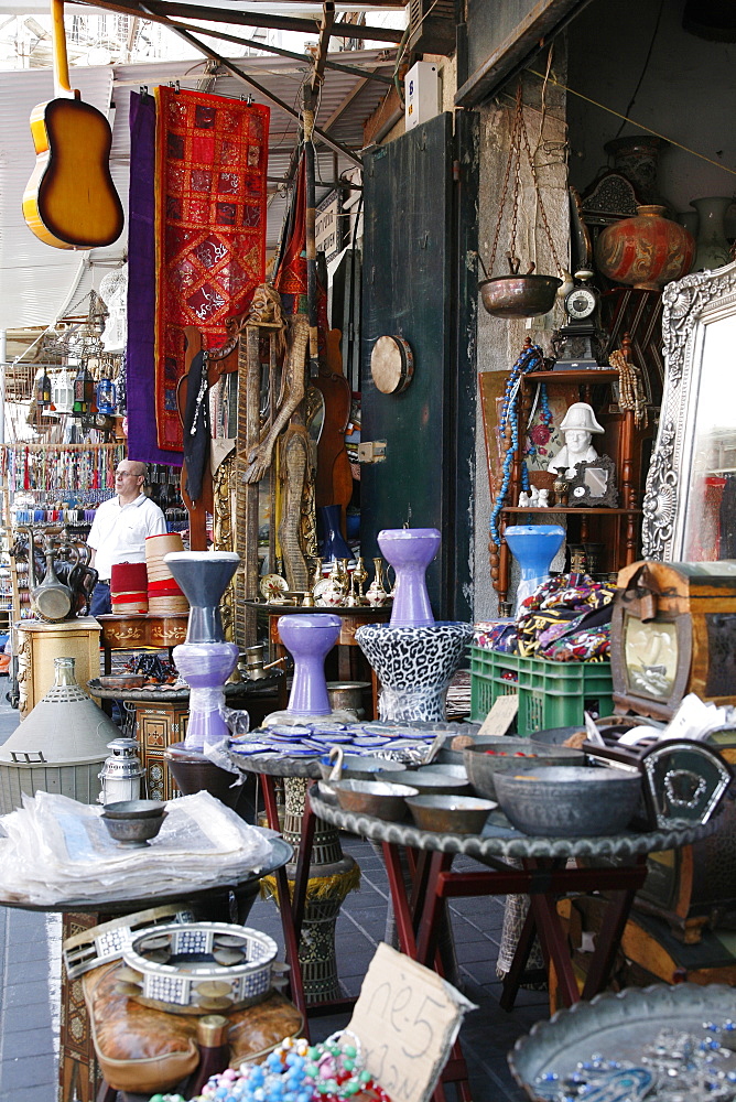 The flea market in Jaffa, Tel Aviv, Israel, Middle East