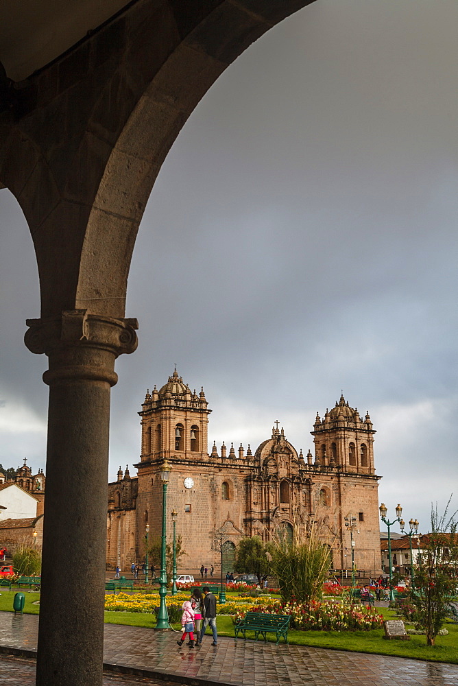 Plaza de Armas with the Cathedral, Cuzco, UNESCO World Heritage Site, Peru, South America 