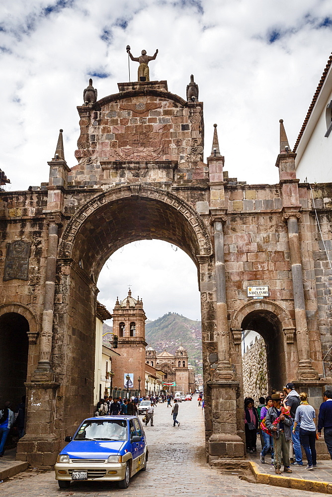 Santa Clara arch, Cuzco, Peru, South America