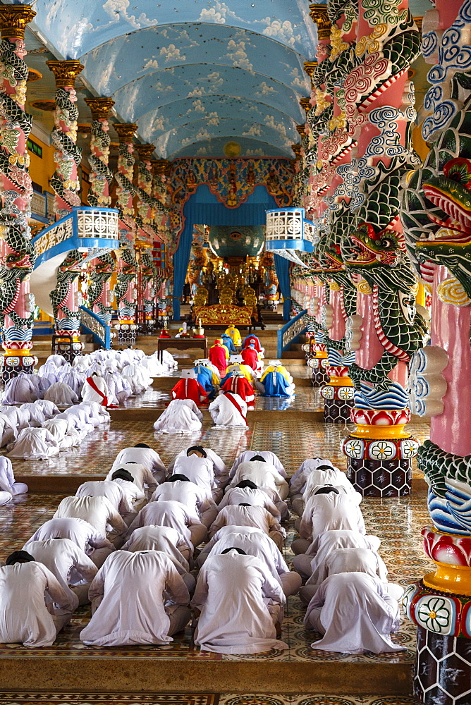 Cao Dai temple, Tay Ninh, Vietnam, Indochina, Southeast Asia, Asia