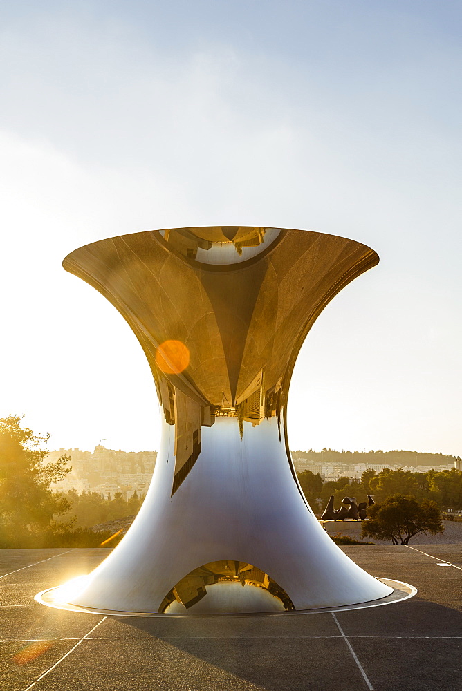 Turning the World Upside Down sculpture by Anish Kapoor, Israel Museum, Jerusalem, Israel, Middle East