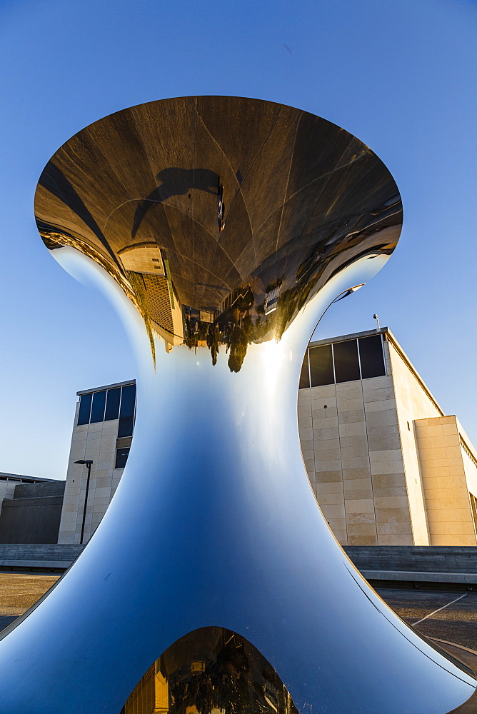 Turning the World Upside Down sculpture by Anish Kapoor, Israel Museum, Jerusalem, Israel, Middle East