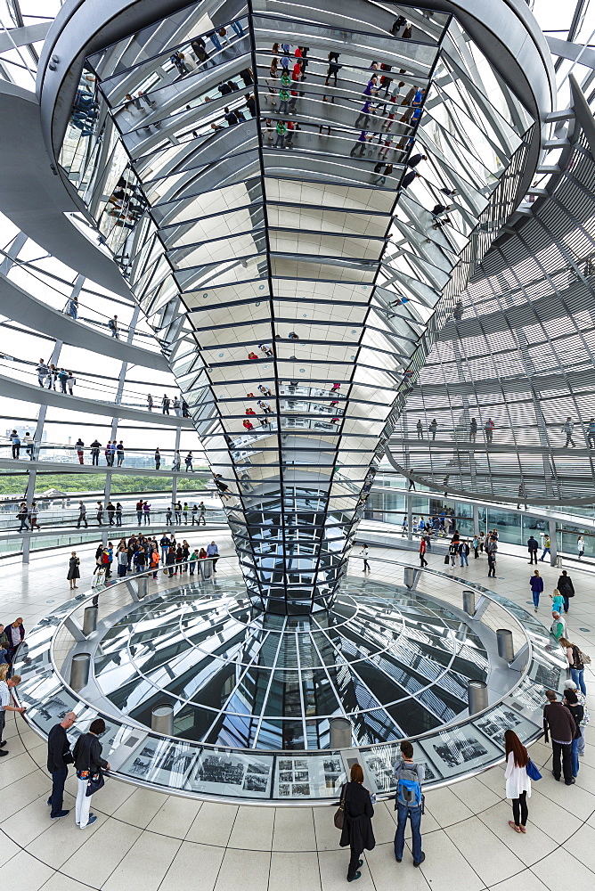 The Reichstag Dome, German Parliament building, Mitte, Berlin, Germany, Europe