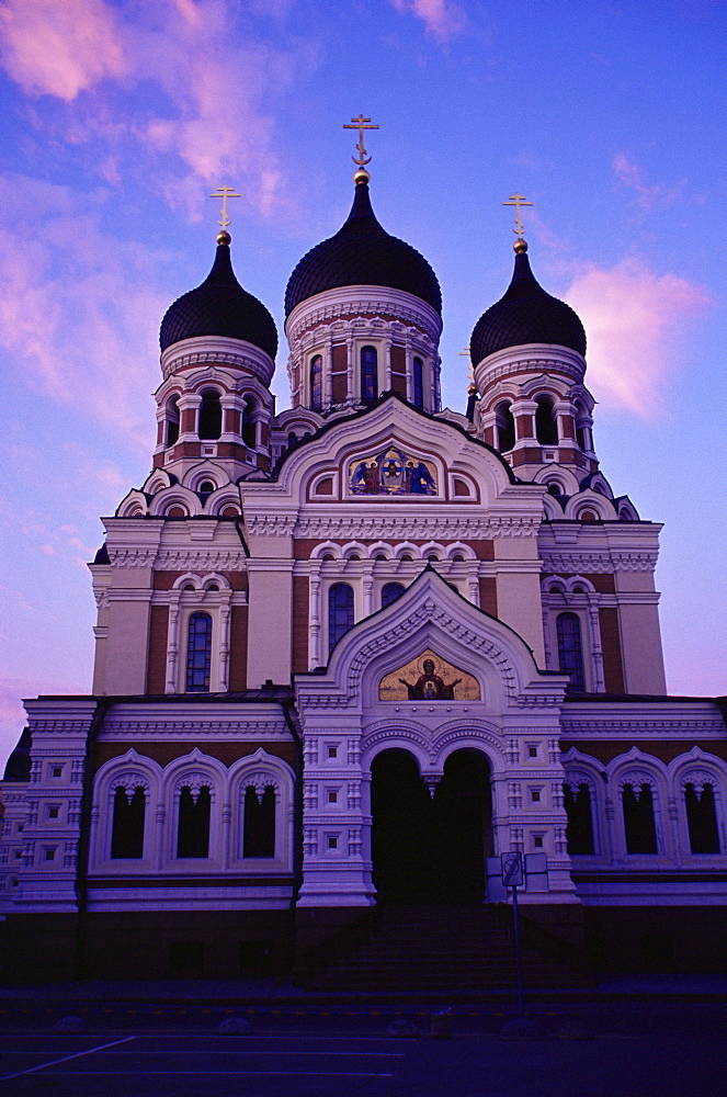 The Russian Orthodox Alexander Nevsky cathedral in Toompea, Old Town, Tallinn, Estonia, Baltic States, Europe