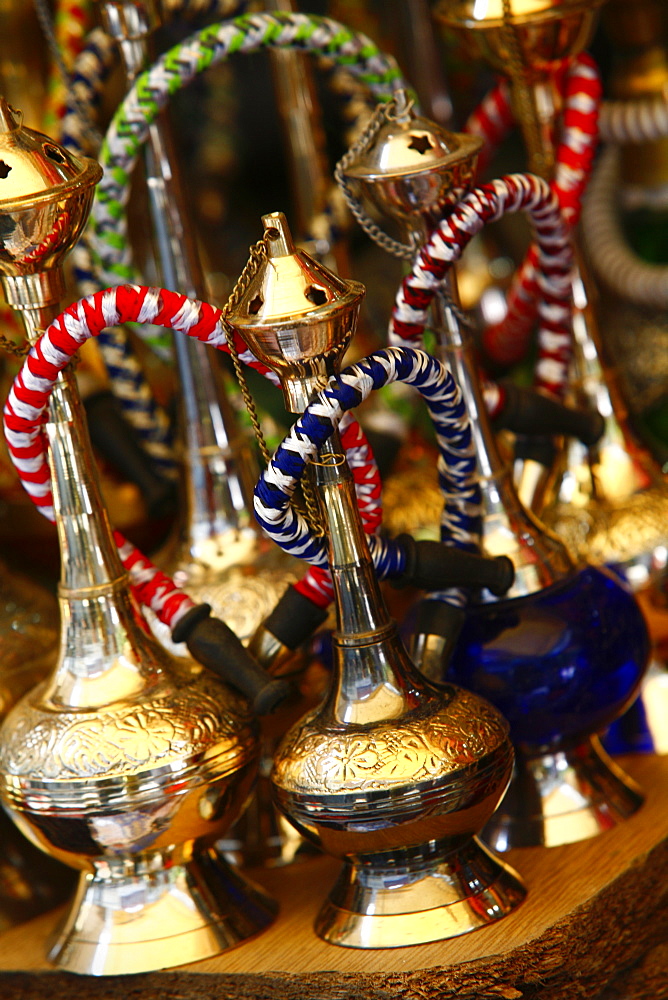 Water pipes in the Grand Bazaar, Istanbul, Turkey, Europe