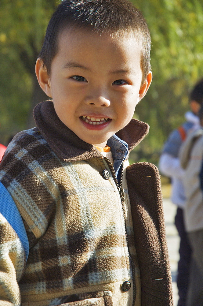 Portrait of Chinese boy, Beijing, China, Asia