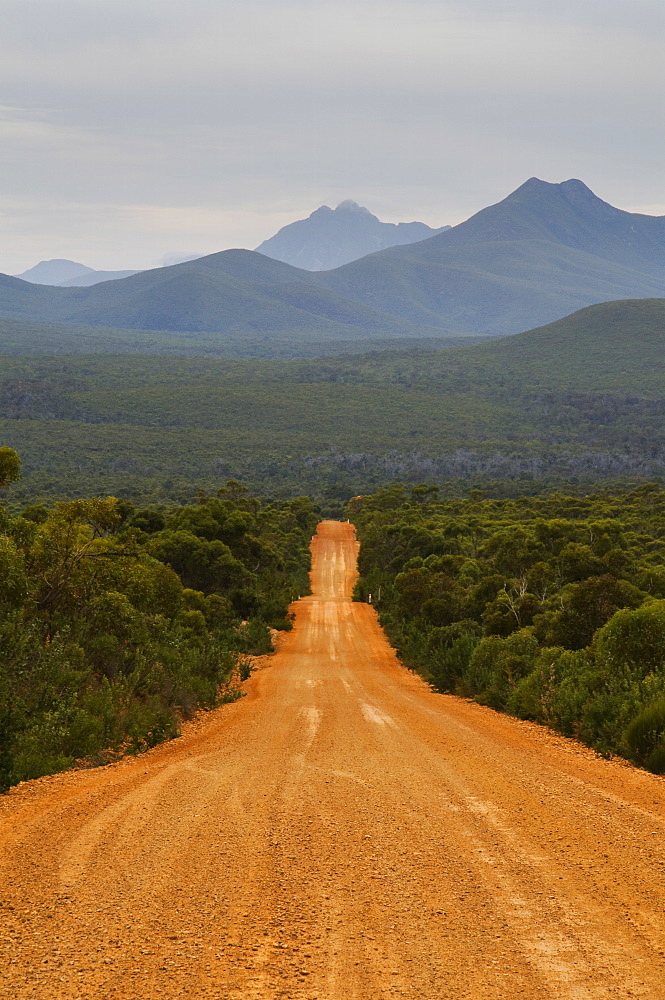 Gravel road, Stirling Range, Stirling Range National Park, Western Australia, Australia, Pacific