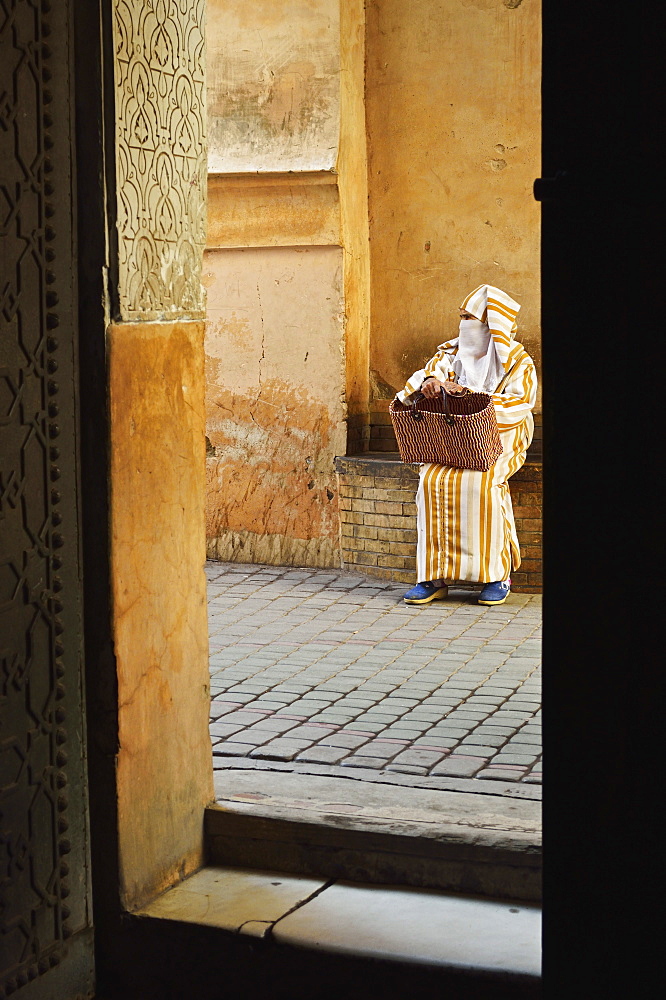 Street scene in the old town, Medina, Marrakesh, Morocco, North Africa, Africa