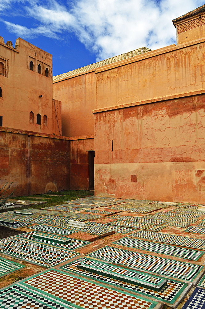 Saadian Tombs, Medina, Marrakesh, Morocco, North Africa, Africa