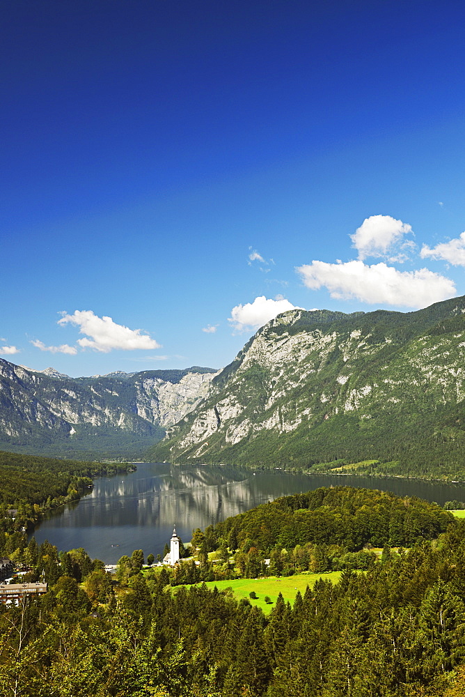 Lake Bohinj, Bohimj valley, Julian Alps, Triglav National Park, Slovenia, Europe