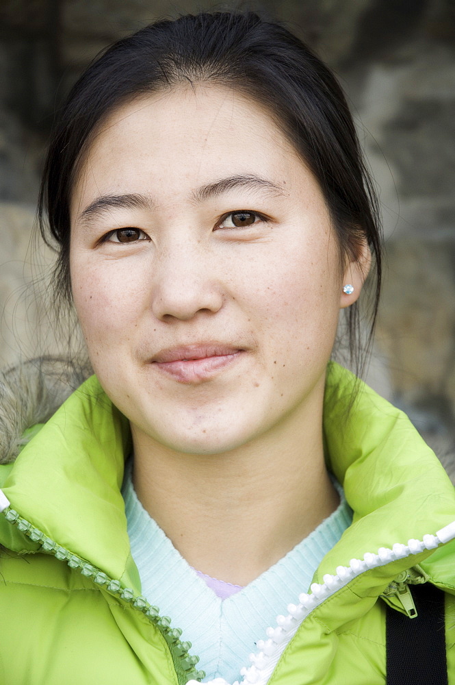 Portrait of a young Chinese woman, Beijing, China, Asia