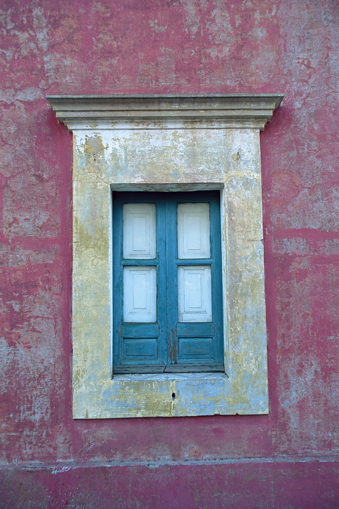 Window detail, Stromboli Island, Eolie Islands (Aeolian Islands) (Lipari Islands), Italy, Europe