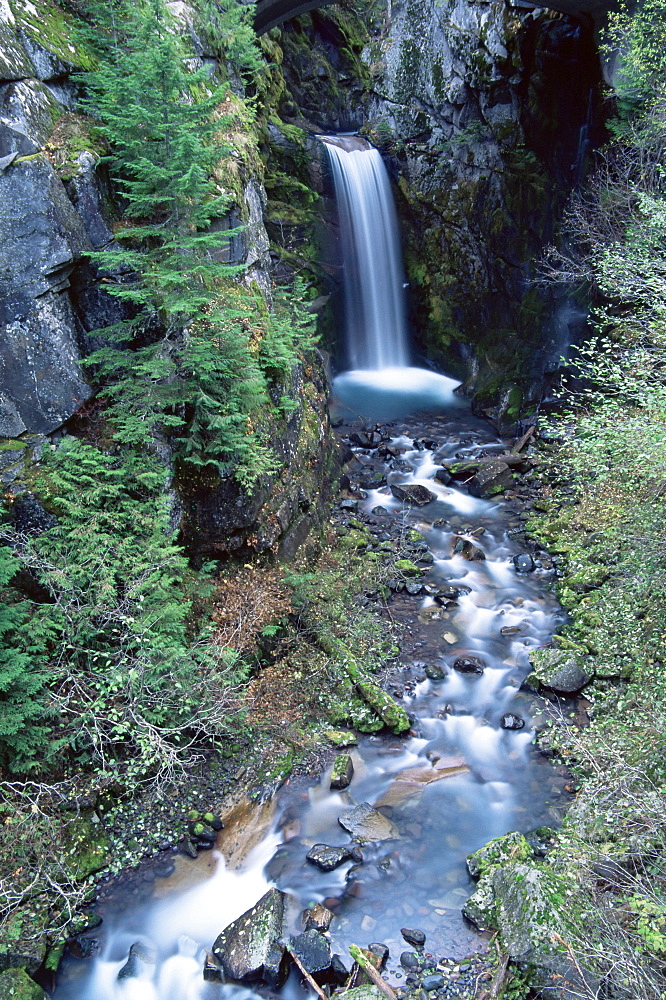 Christine Falls, Mount Rainier National Park, Washington state, United States of America, North America