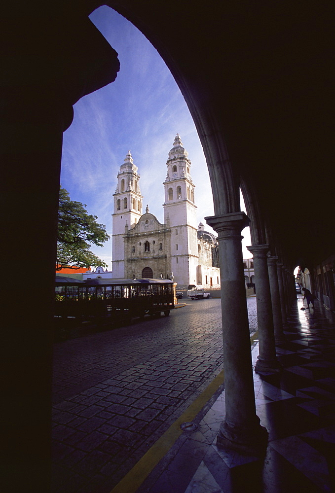 The Cathedral, Campeche City, Campeche, Yucatan, Mexico, North America