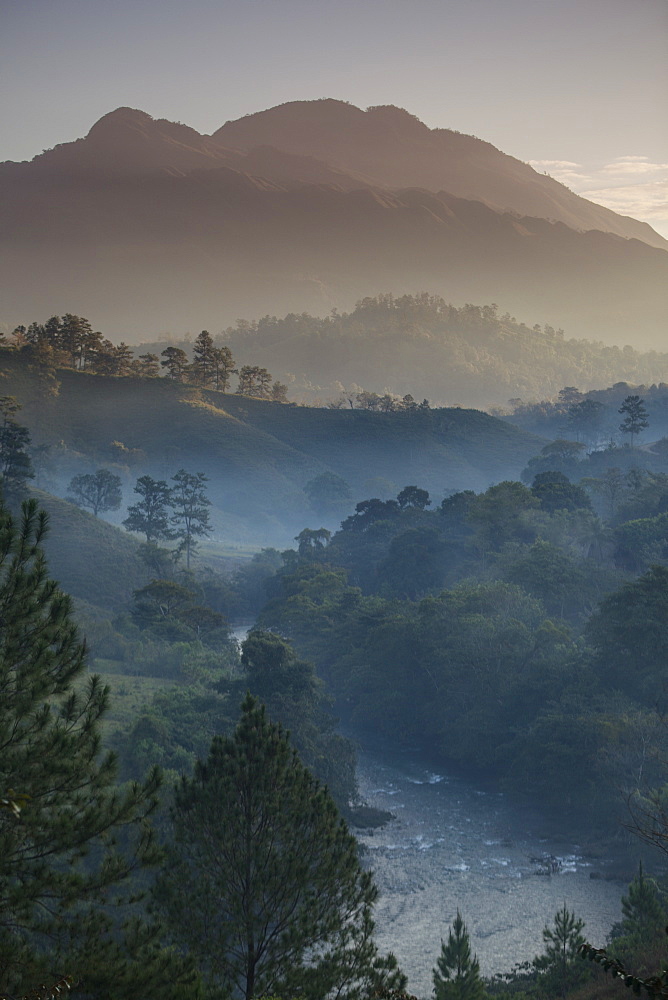 Landscape, Rio Lanquin, Lanquin, Guatemala, Central America