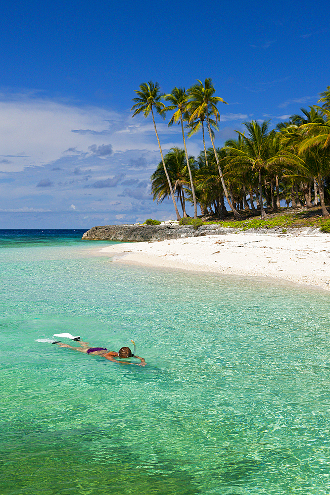 Snorkeling off Fadol Island, Kai Islands, Moluccas, Indonesia