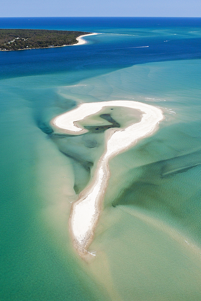 Aerial View of Moreton Bay, Brisbane, Australia