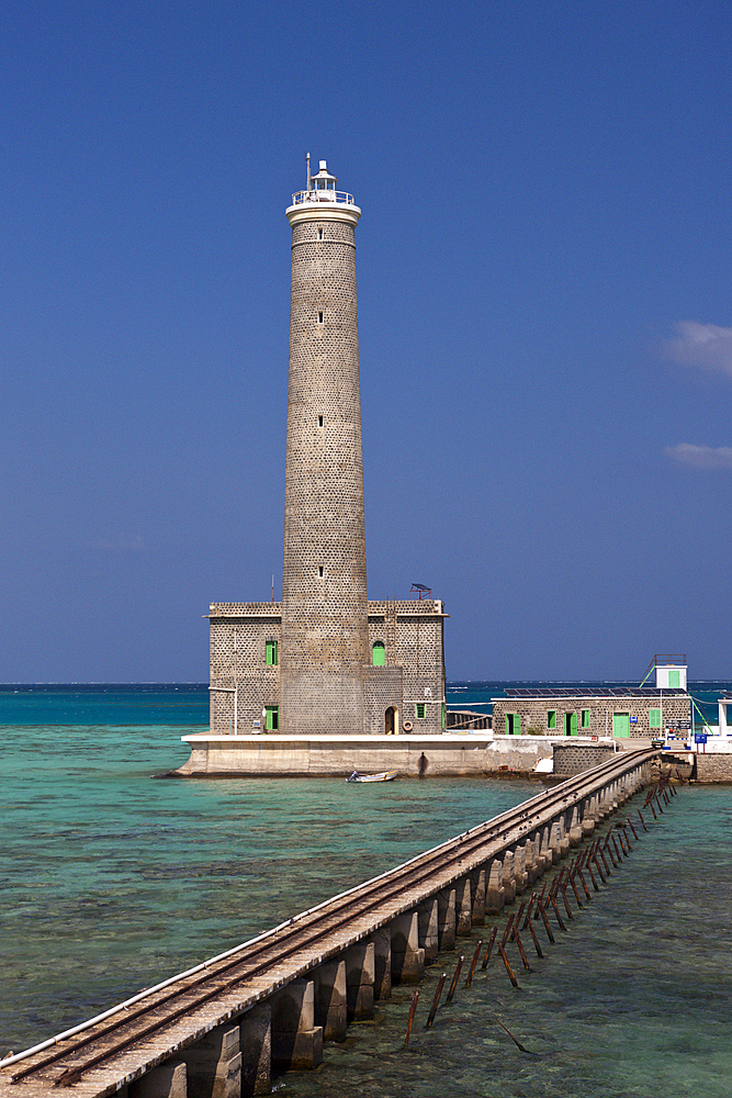 Lighthouse of Sanganeb Reef, Red Sea, Sudan