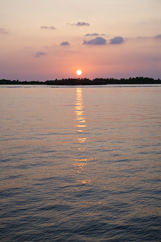 Sunset at South Male Atoll, South Male Atoll, Indian Ocean, Maldives