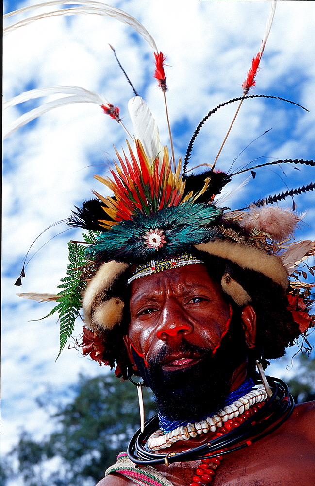 Huli wigman, Papua New Guinea, Tari, Huli, Highlands