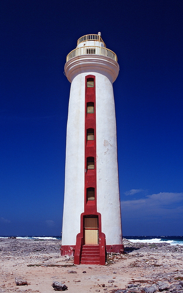 Willemstoren Lighthouse, Netherlands Antilles, Bonaire, Caribbean Sea