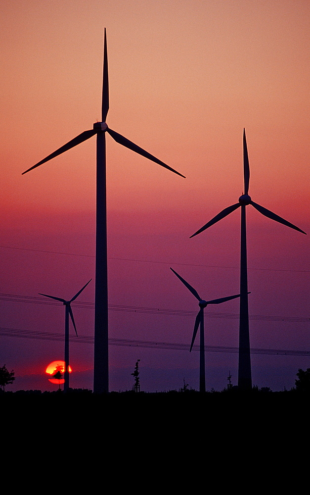 Wind farm, Germany, Leipzig