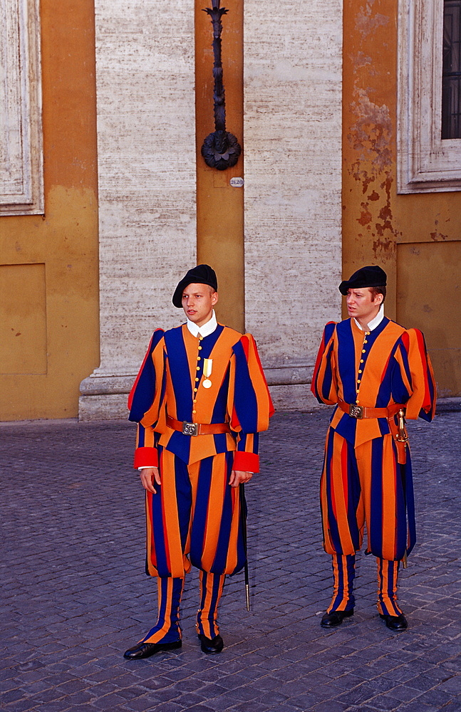 Swiss guards, Italy, Rome, Vatican City