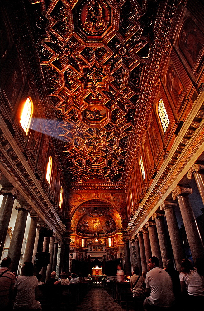 Curch Santa Maria in Trastevere, Italy, Rome