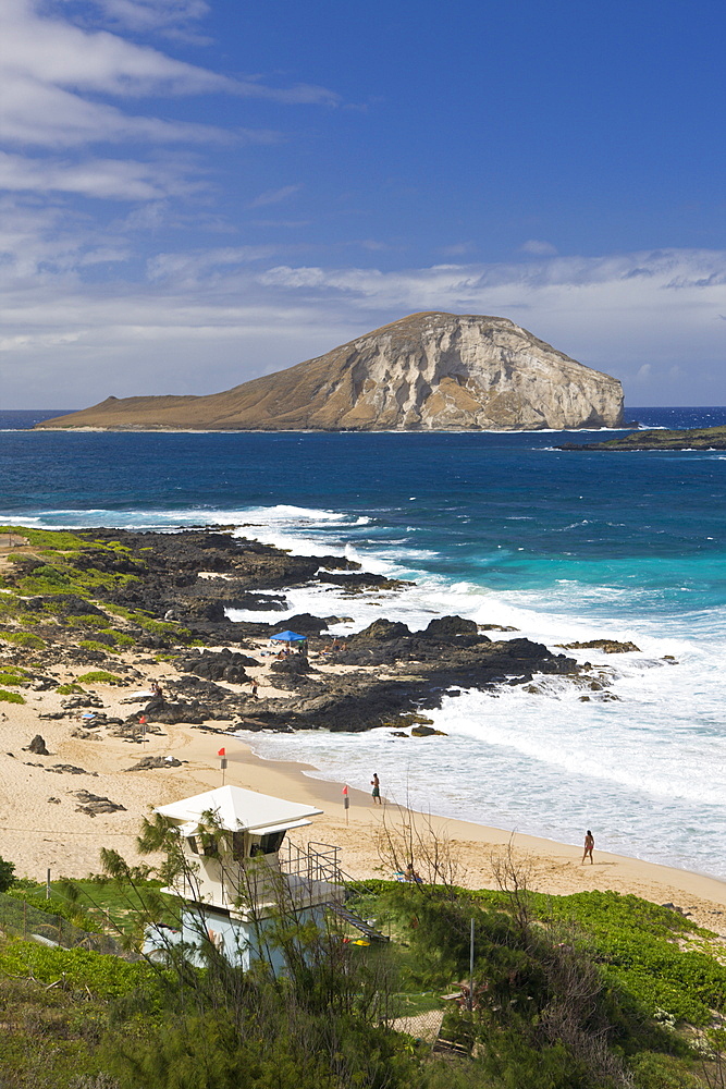 Makapuu Beach and Manana Bird Sanctuaries, Oahu, Pacific Ocean, Hawaii, USA