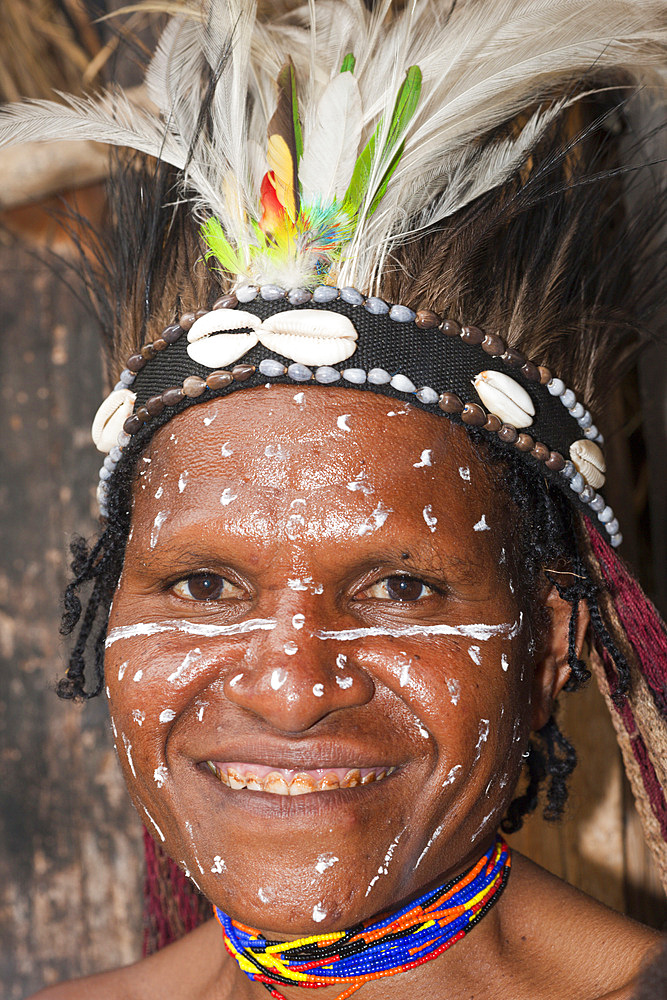 Dani woman, Baliem Valley, West Papua, Indonesia, Southeast Asia, Asia