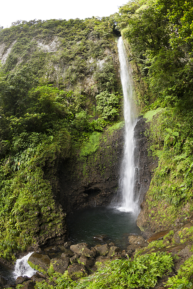 Waterfall Middleham Falls, Morne Trois Pitons National Park, Dominica