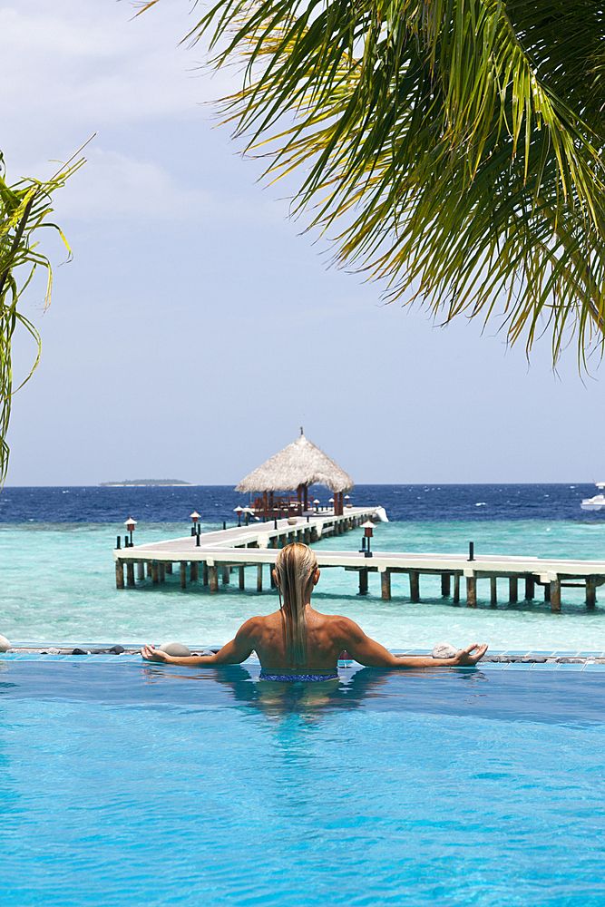 Pool of Eriyadu Island, North Male Atoll, Maldives