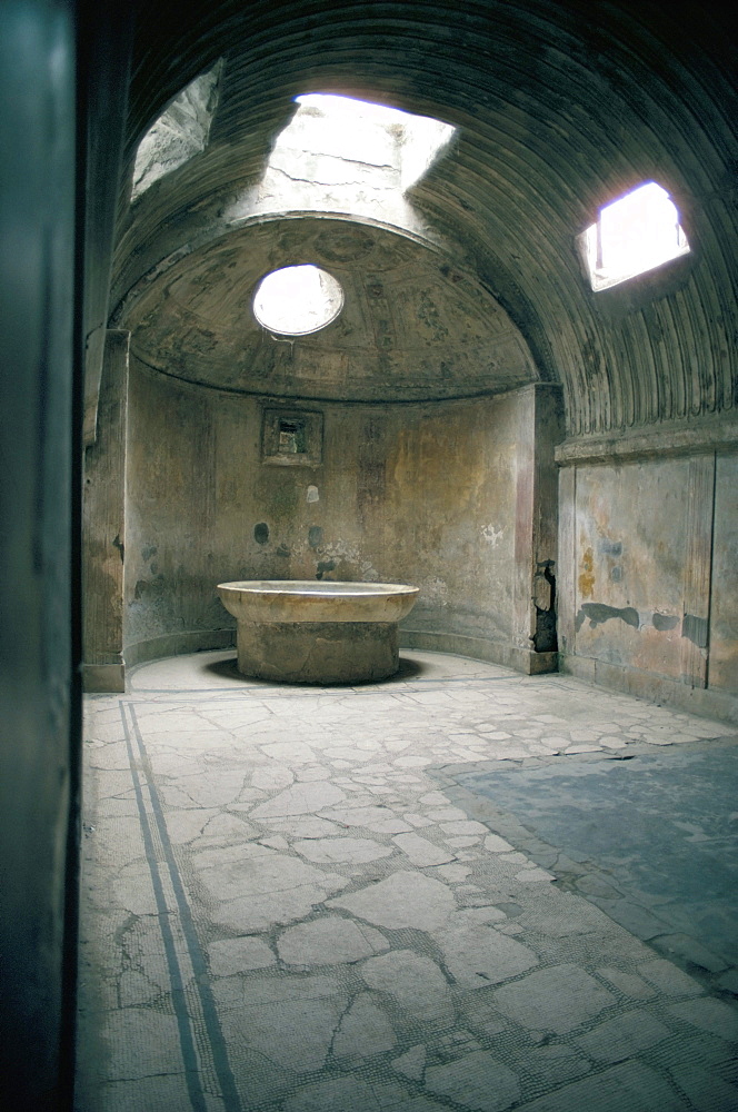 Baths, Pompeii, Campania, Italy, Europe