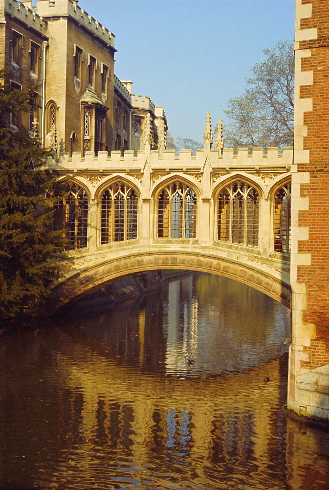 The Bridge of Sighs, St John's College, Cambridge, Cambridgeshire, England, UK