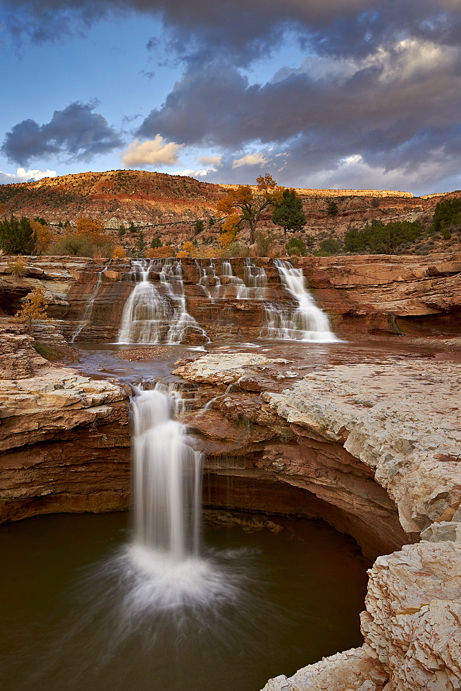 Secret Falls in the fall, Washington County, Utah, United States of America, North America