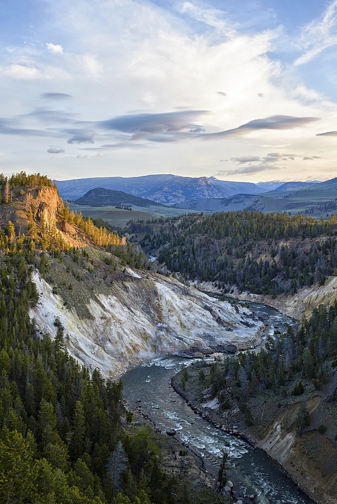 Yellowstone River near Calcite Springs, Yellowstone National Park, UNESCO World Heritage Site, Wyoming, United States of America, North America