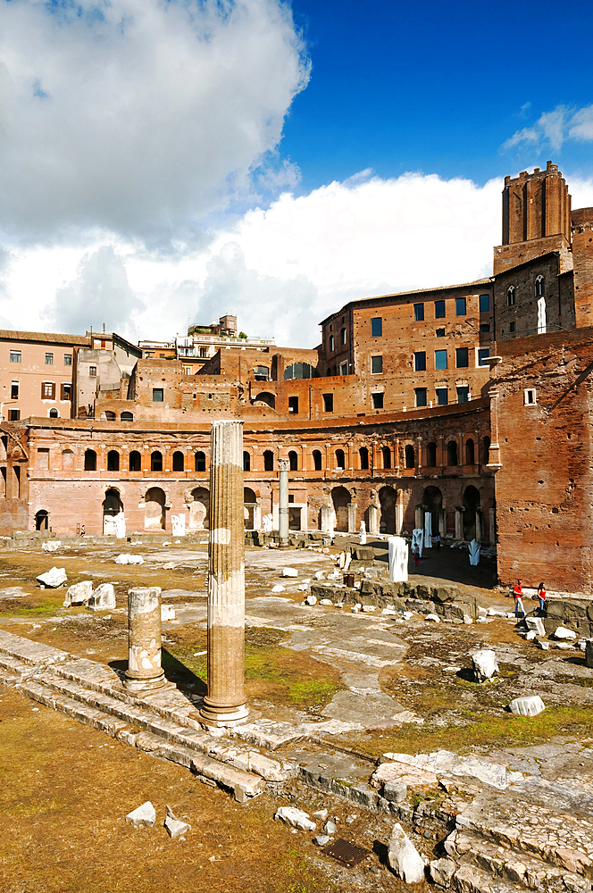 Trajan's Forum, UNESCO World Heritage Site, Rome, Latium (Lazio), Italy, Europe