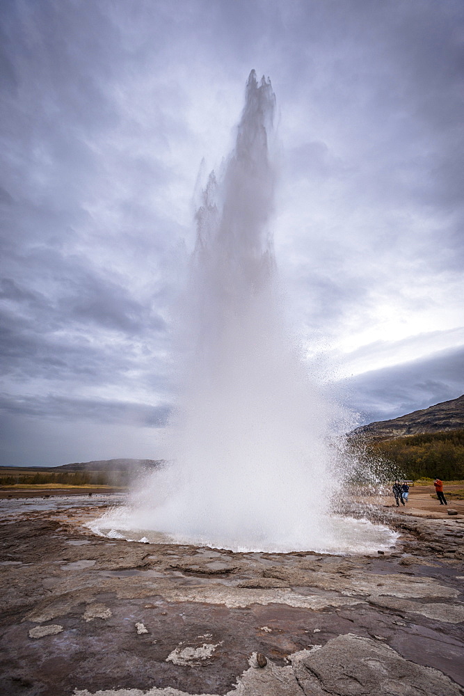 Strokkur Geyser, Golden Circle tour, Iceland, Polar Regions 