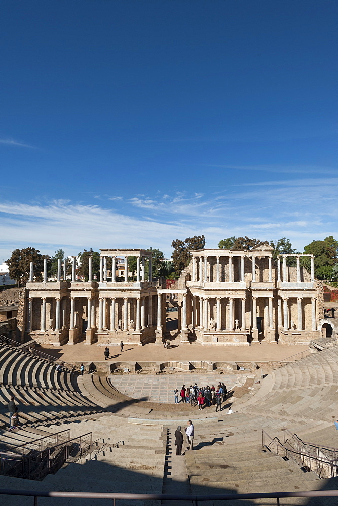 Roman Theater, Merida, UNESCO World Heritage Site, Badajoz, Extremadura, Spain, Europe 