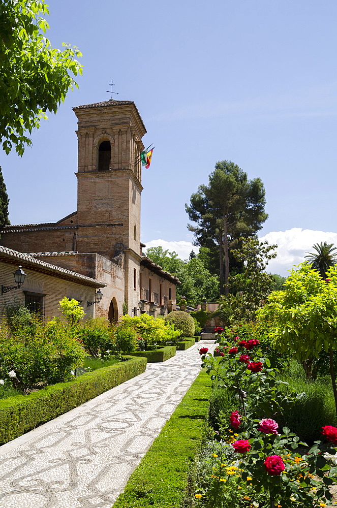 Parador at the Alhambra, Granada, Province of Granada, Andalusia, Spain, Europe