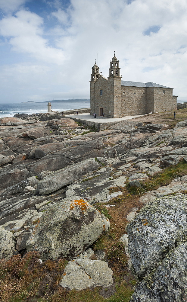 Nosa Senora da Barca (Our Lady of the Boat) Church in Muxia, A Coruna, Galicia, Spain, Europe