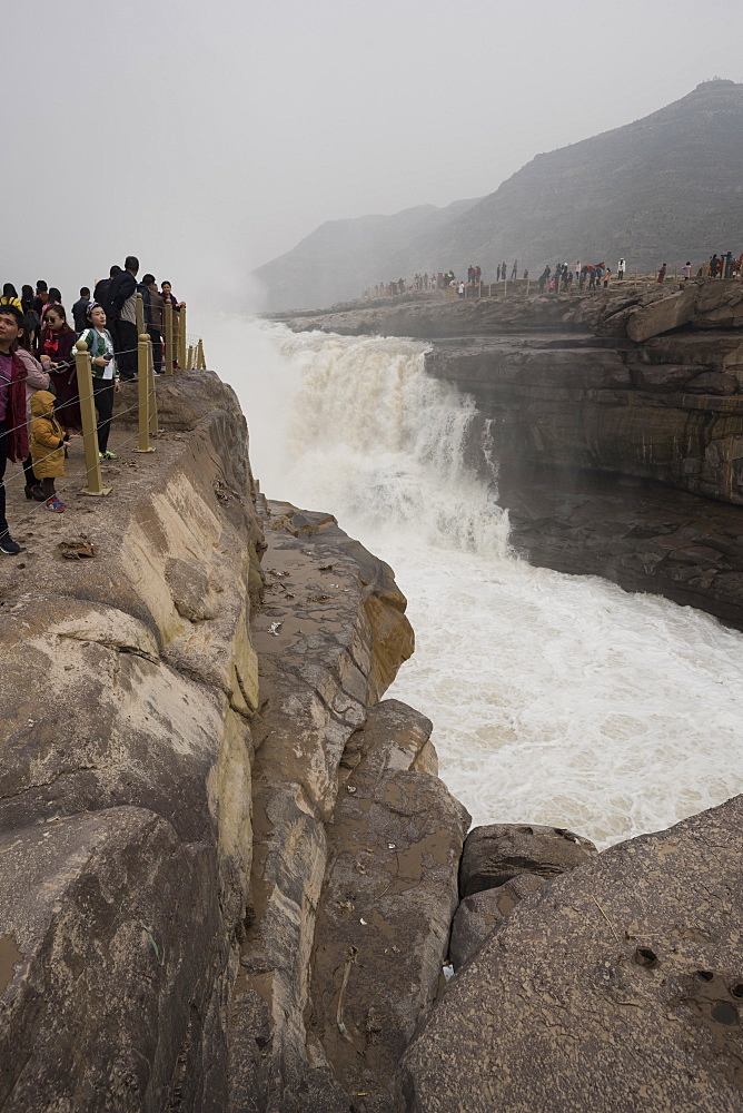 Hukou Waterfall on the Yellow River in Shaanxi Province, China, Asia