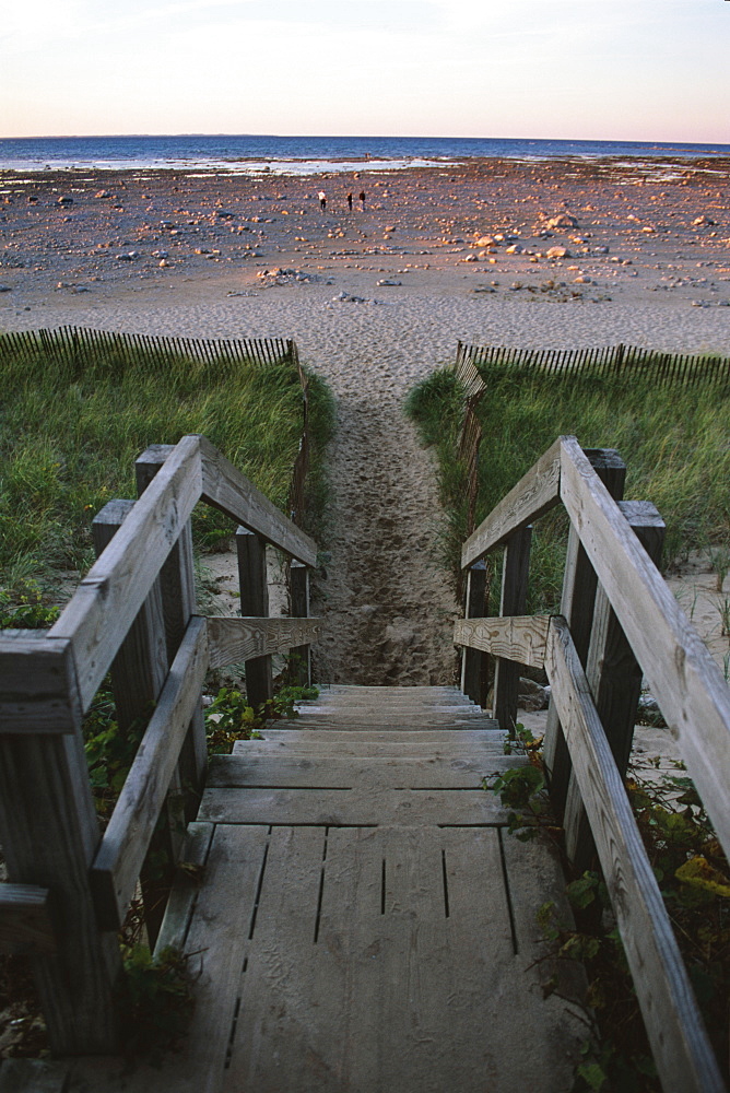 Beach at Old Mission Lighthouse, Michigan, United States of America, North America