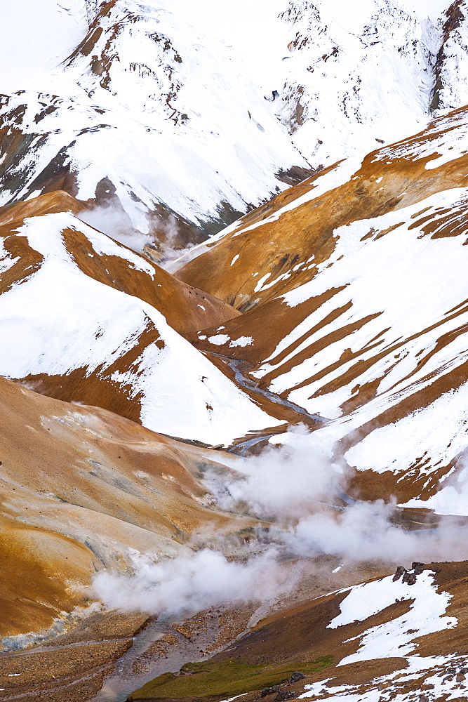 Hveradalir geothermal area, Iceland, Polar Regions 