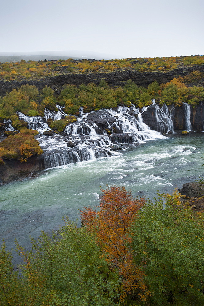 Barnafoss, Springs and Children's Falls, Iceland, Polar Regions 