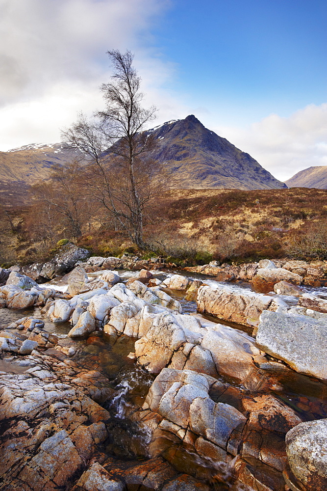 River Coupall in Glen Coe (Glencoe), Highland region, Scotland, United Kingdom, Europe